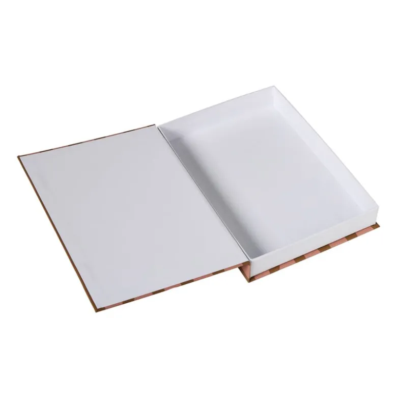 Opbergboek - roze/rood - 3.8x18x25 cm