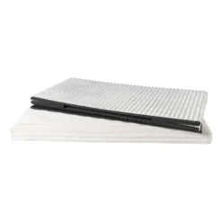 Opbergbox teddy rib rechthoekig - wit - 38x76x38 cm