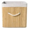 Opbergmand vierkant hoog - bamboe - 30x30x30 cm