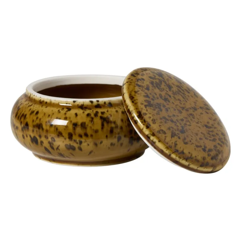 Opbergpotje keramiek - multikleur - ø12x8 cm - diverse varianten