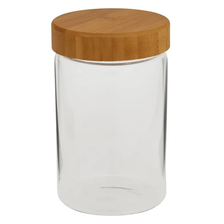 Opbergpot met bamboe deksel - 900 ml