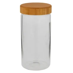 Opbergpot met bamboe deksel - 1100 ml