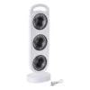 Oplaadbare USB ventilator - wit - 37.5x13x8.7 cm