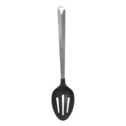 Opscheplepel met sleuf London - zilverkleurig - 32.5 cm