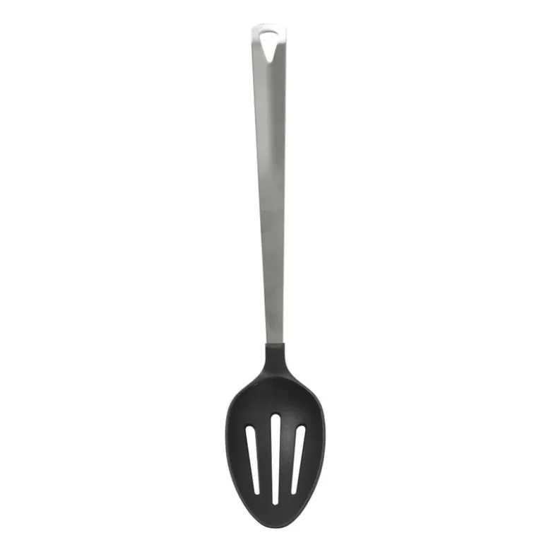 Opscheplepel met sleuf London - zilverkleurig - 32.5 cm