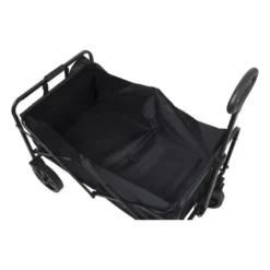 Opvouwbare bolderkar - zwart - 103x54x108 cm