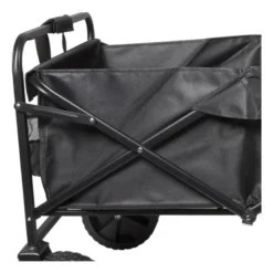 Opvouwbare bolderkar - zwart - 103x54x108 cm