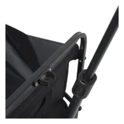 Opvouwbare bolderkar - zwart - 103x54x108 cm