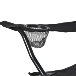 Opvouwbare campingstoel - zwart - 80x75x50 cm