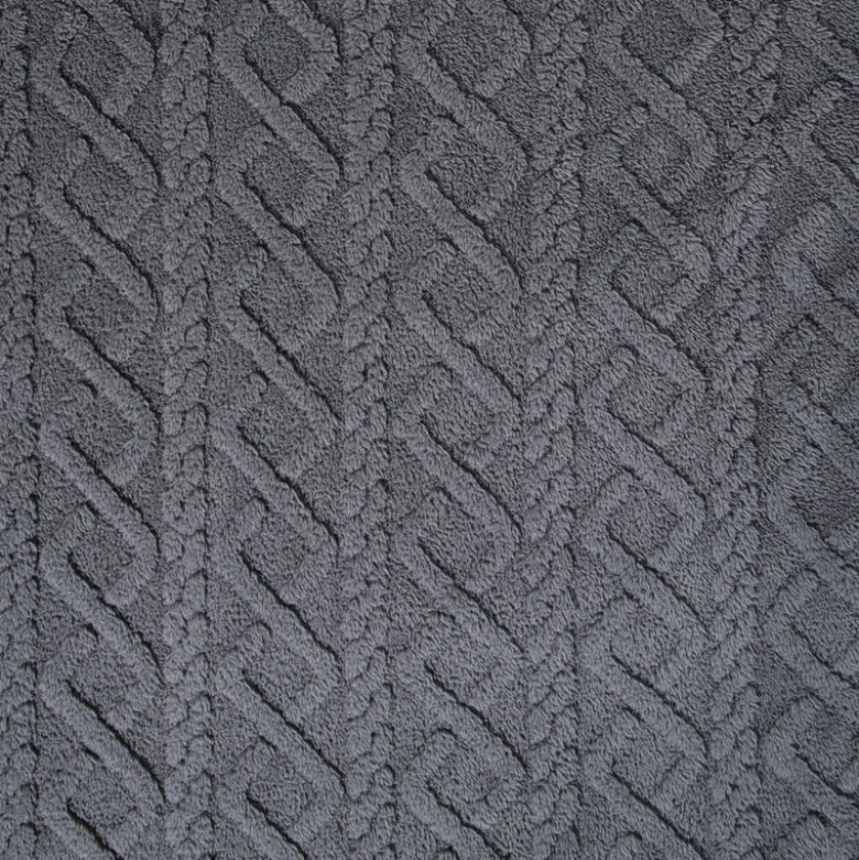 Oversized hoodie jacquard - grijs - one size