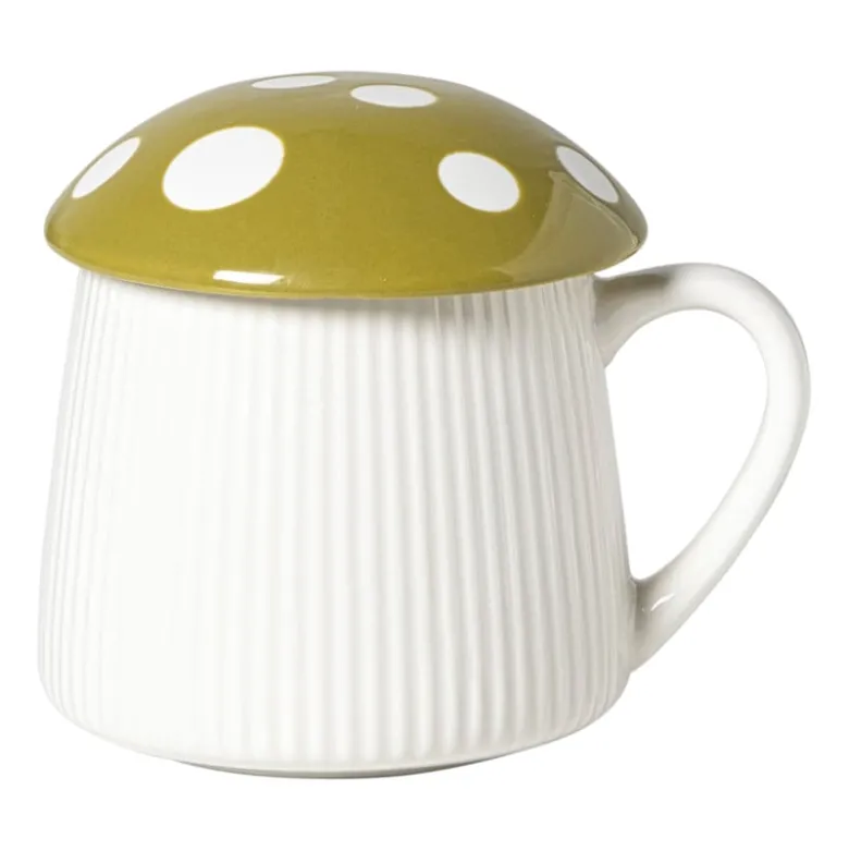 Paddenstoel mok - groen - 350 ml