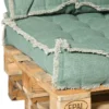 Palletkussens luxe - groen - set van 2