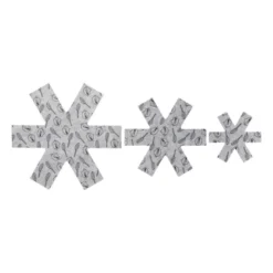 Pannenbeschermer - grijs - set van 3
