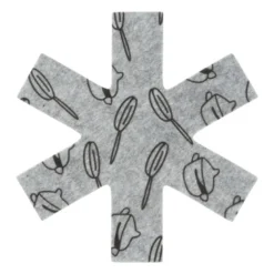 Pannenbeschermer - grijs - set van 3