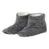 Pantoffels gemeleerd - donkergrijs - maat 41-42