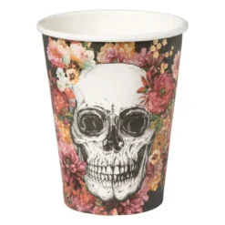 Papieren beker Day of the Dead - set van 10 - ø8x17 cm