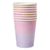 Papieren beker magic - multikleur - set van 8