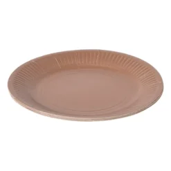 Papieren bordjes - roségoudkleurig - set van 8