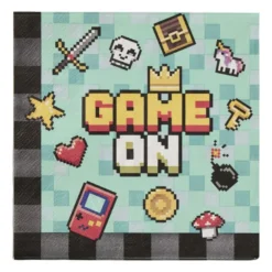 Papieren servetten game - multikleur - set van 20