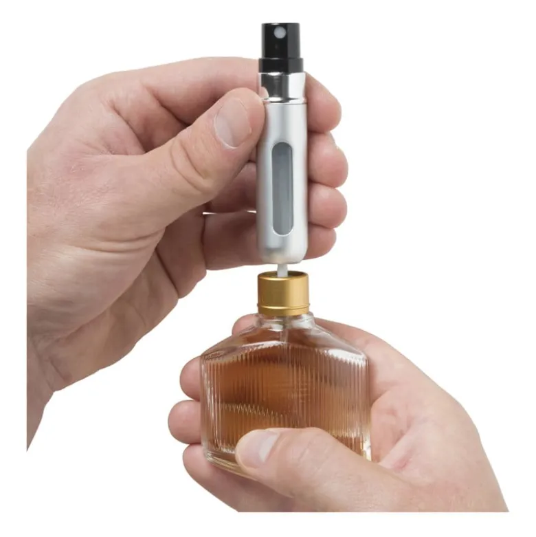 Parfum dispenser - zilverkleurig - 5 ml