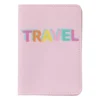 Paspoort hoes - roze/oranje - 20x14.5 cm