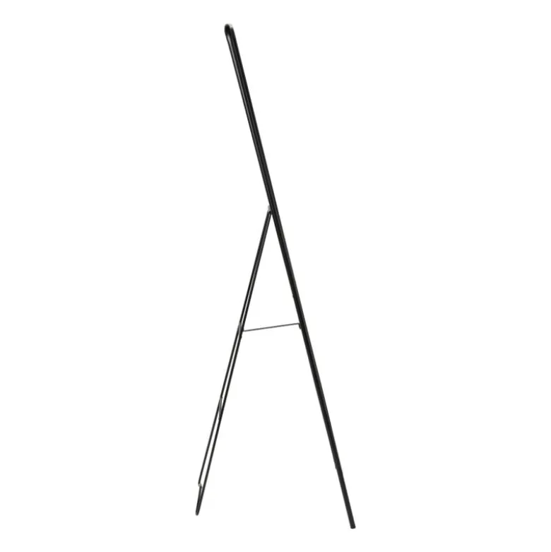 Passpiegel metaal - zwart - 38x150 cm