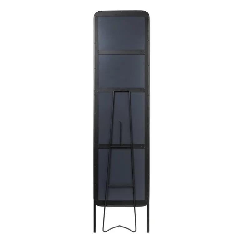 Passpiegel metaal - zwart - 38x150 cm