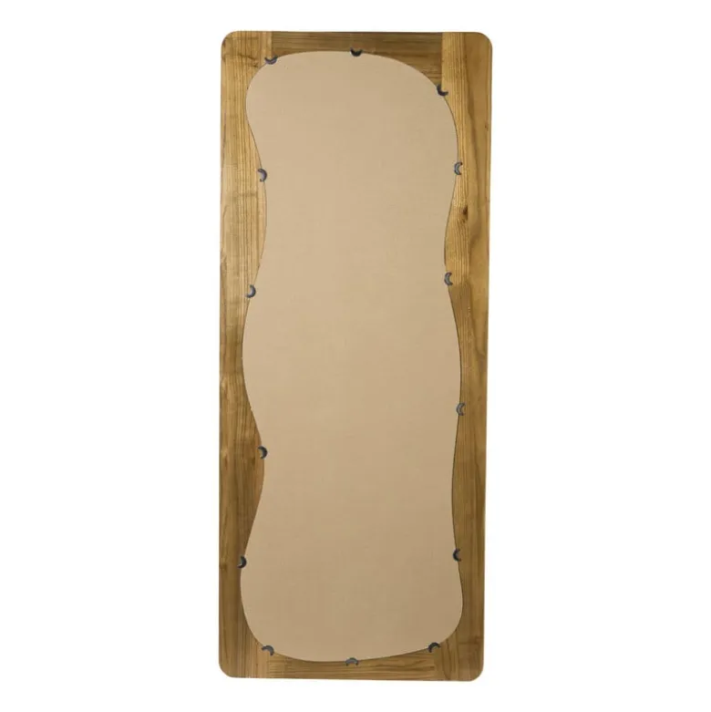 Passpiegel wave acaciahout - bruin - 168x70 cm