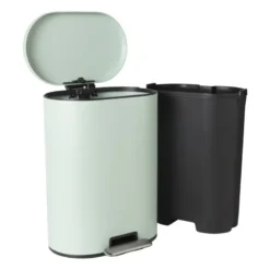Pedaalemmer ovaal - groen - 50 liter
