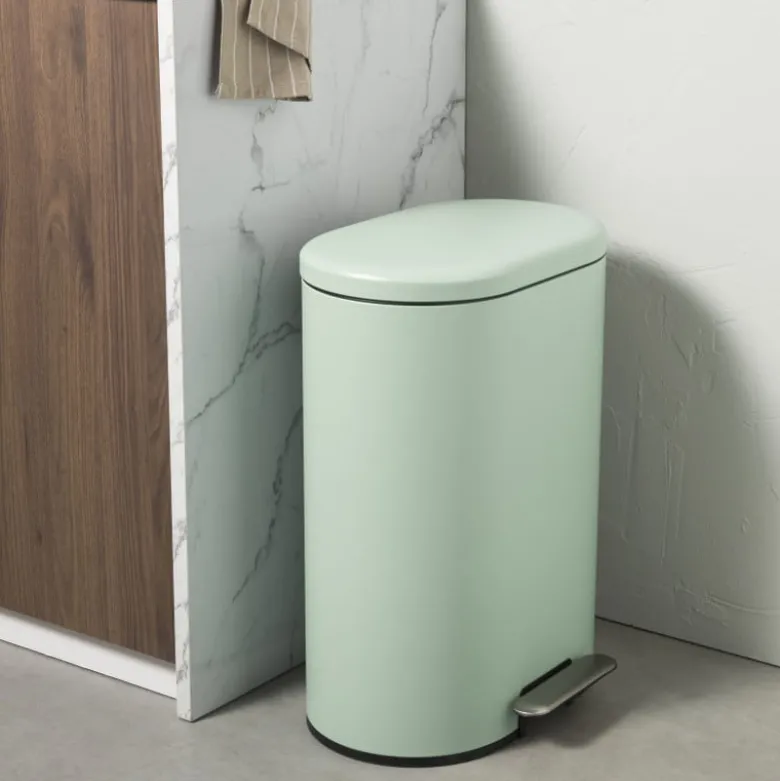 Pedaalemmer ovaal - groen - 50 liter