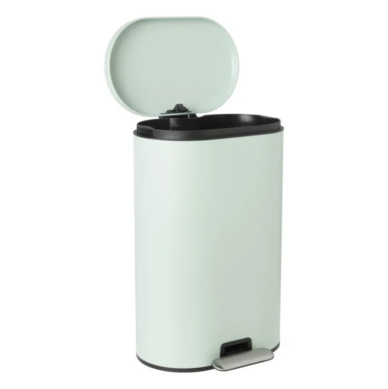 Pedaalemmer ovaal - groen - 30 liter