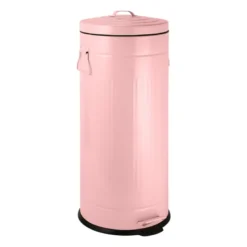 Pedaalemmer retro look - roze - 30 liter