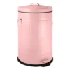 Pedaalemmer retro look - roze - 12 liter