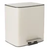 Pedaalemmer 2 vakken - beige - 2x 11.5 liter