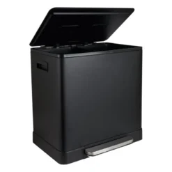 Pedaalemmer - zwart - 2x20 l
