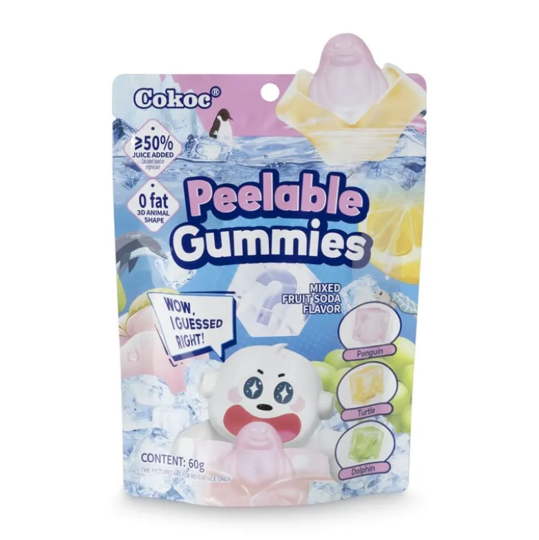 Peeling gummies mixed soda - 60 gram