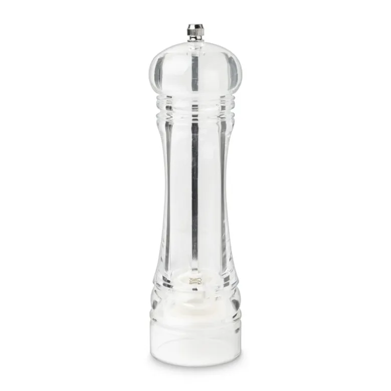 Peper en zoutmolen - transparant - 22 cm