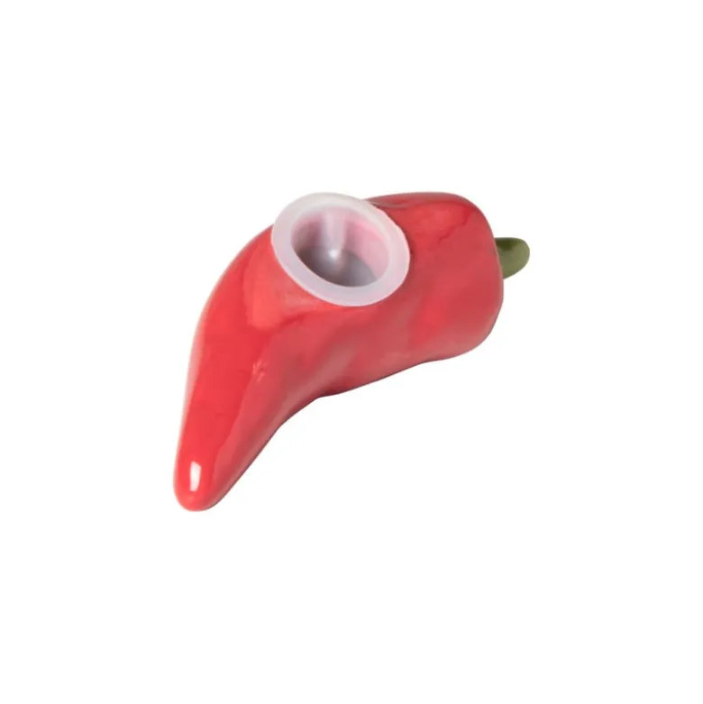 Peper- of zoutvaatje peper - rood - 4x4x4 cm