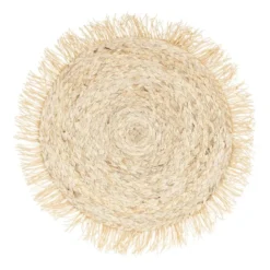 Placemat rond met franjes - ⌀38 cm