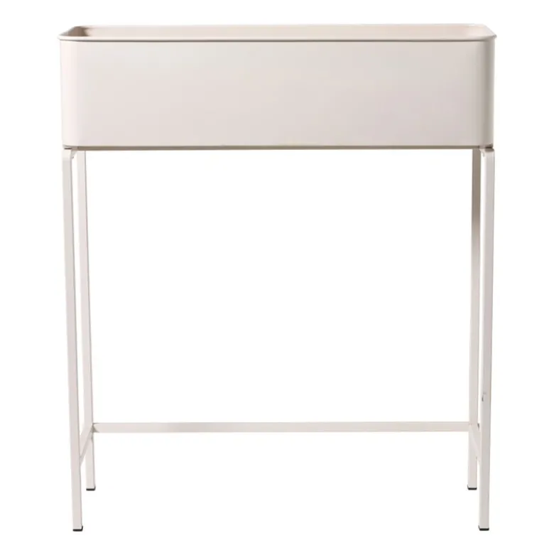 Plantenbak voor balkon breed - beige - 60x71x20 cm
