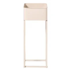 Plantenbak voor balkon smal - beige - 60x24x24 cm