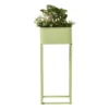 Plantenbak voor balkon smal - groen - 60x24x24 cm
