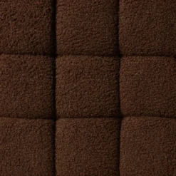 Poef chunk teddy - bruin - 36x36x36 cm