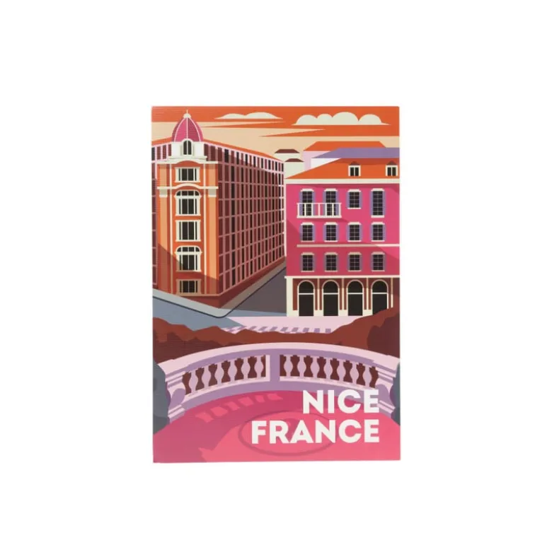 Poster Nice - multikleur - 13x18 cm