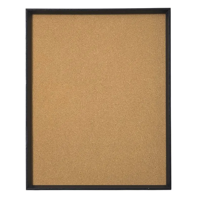 Prikbord - bruin/zwart - 40x30x3 cm