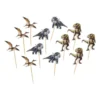 Prikkers dino - multikleur - set van 12
