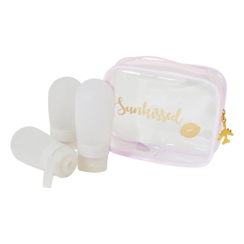 Reisflesjes in etui - set van 3