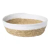 Ronde mand met witte rand - ø36x11 cm