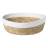 Ronde mand met witte rand - ø28x8 cm