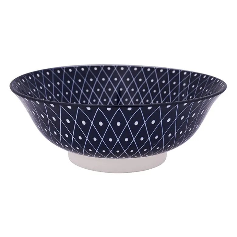 Schaal blue print - diamonds - ⌀21 cm